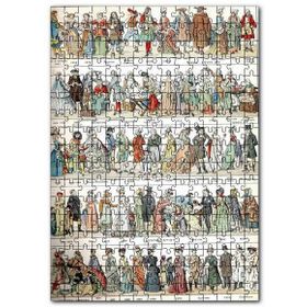 Cakapuzzle Fransız Halkının Kıyafet 17 20 Yüzyıl Mdf 120 Parça Puzzle
