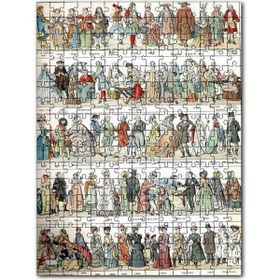 Cakapuzzle Fransız Halkının Kıyafet 17 20 Yüzyıl Mdf 120 Parça Puzzle
