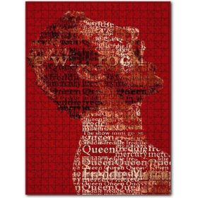 Cakapuzzle Freddie Mercury Poster Şekilli Görsel 120 Parça Puzzle