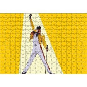 Cakapuzzle Freddie Mercury Sarı Zemin 120 Parça Ahşap Puzzle