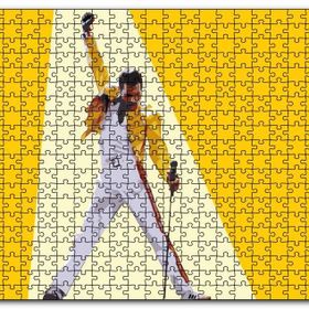 Cakapuzzle Freddie Mercury Sarı Zemin Mdf 120 Parça Puzzle