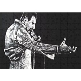 Cakapuzzle Freddie Mercury Siyah Beyaz Görsel 120 Parça Ahşap Puzzle