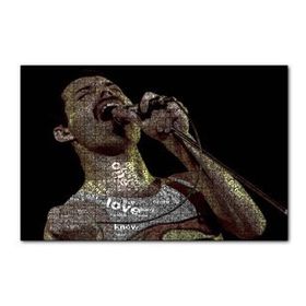 Cakapuzzle Freddie Mercury Üzerinde Şarkı Sözleri 120 Parça Ahşap Puzzle