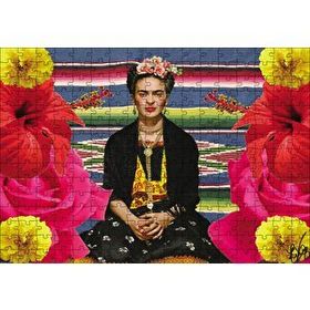 Cakapuzzle Frida Kahlo Çiçekli 120 Parça Ahşap Puzzle
