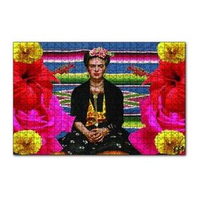Cakapuzzle Frida Kahlo Çiçekli 120 Parça Puzzle