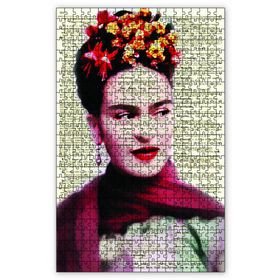 Cakapuzzle Frida Kahlo Gazete Reminde Ahşap 1000 Parça Puzzle