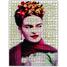 Cakapuzzle Frida Kahlo Gazete Reminde Ahşap 1000 Parça Puzzle