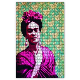 Cakapuzzle Frida Kahlo Gölgeli Ahşap 1000 Parça Puzzle