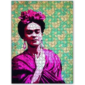 Cakapuzzle Frida Kahlo Gölgeli Ahşap 1000 Parça Puzzle