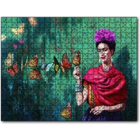 Cakapuzzle Frida Kahlo Kelebekli 500 Parça Puzzle
