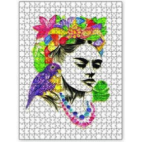 Cakapuzzle Frida Kahlo Renkli Çizim 255 Parça Puzzle