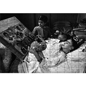 Cakapuzzle Frida Kahlo Yatakta Resim 120 Parça Ahşap Puzzle