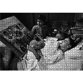 Cakapuzzle Frida Kahlo Yatakta Resim 120 Parça Ahşap Puzzle