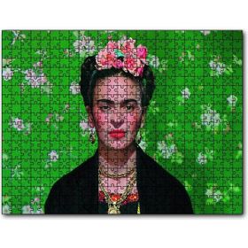Cakapuzzle Frida Kahlo Yeşil Zeminde 1000 Parça Puzzle