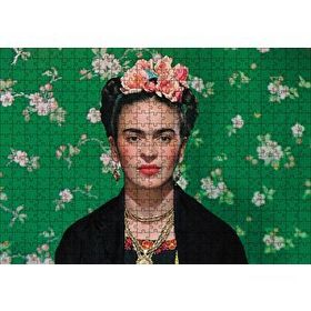 Cakapuzzle Frida Kahlo Yeşil Zeminde 120 Parça Ahşap Puzzle