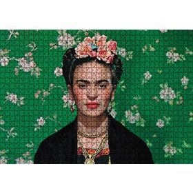 Cakapuzzle Frida Kahlo Yeşil Zeminde 120 Parça Ahşap Puzzle