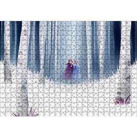 Cakapuzzle Frozen 2 Elsa ve Anna 120 Parça Ahşap Puzzle