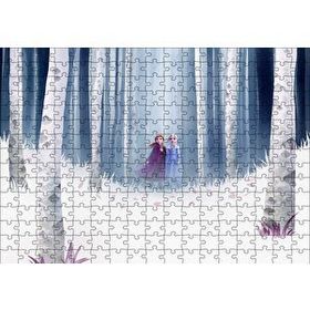 Cakapuzzle Frozen 2 Elsa ve Anna 120 Parça Ahşap Puzzle
