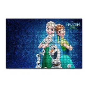 Cakapuzzle Frozen Fever Filmi Afiş Görseli 120 Parça Ahşap Puzzle
