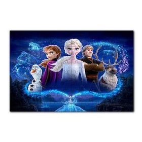 Cakapuzzle Frozen Karlar Ülkesi 2013 Görseli 120 Parça Ahşap Puzzle