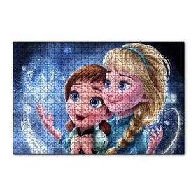 Cakapuzzle Frozen Küçük Prensesler 120 Parça Ahşap Puzzle