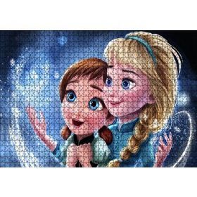 Cakapuzzle Frozen Küçük Prensesler 120 Parça Ahşap Puzzle