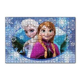 Cakapuzzle Frozen Prenses Elsa ve Anna 120 Parça Ahşap Puzzle