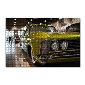 Cakapuzzle Galeride Altın Rengi Buick 120 Parça Ahşap Puzzle