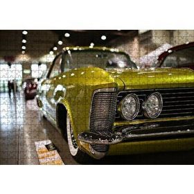 Cakapuzzle Galeride Altın Rengi Buick 120 Parça Ahşap Puzzle