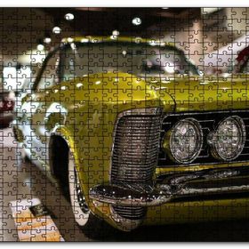 Cakapuzzle Galeride Altın Rengi Buick Mdf 1000 Parça Puzzle