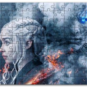 Cakapuzzle Game Of Thrones Daenerys Targaryen Night King Mdf 255 Parça Puzzle
