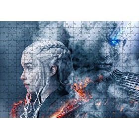 Cakapuzzle Game Of Thrones Daenerys Targaryen Night King Mdf 255 Parça Puzzle