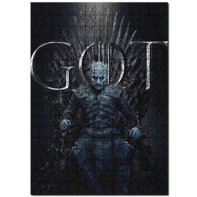 Cakapuzzle Game Of Thrones Night King Tahtta Mdf 1000 Parça Puzzle