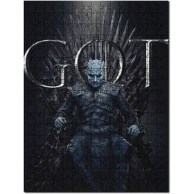 Cakapuzzle Game Of Thrones Night King Tahtta Mdf 1000 Parça Puzzle