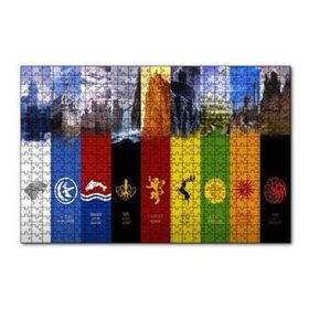 Cakapuzzle Gane of Thrones Tüm Milletler 120 Parça Ahşap Puzzle