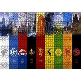 Cakapuzzle Gane of Thrones Tüm Milletler 120 Parça Ahşap Puzzle