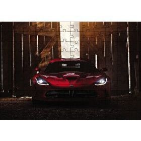 Cakapuzzle Garajda Dodge Viper 120 Parça Ahşap Puzzle