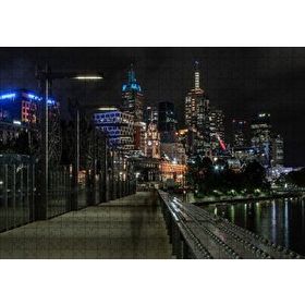 Cakapuzzle Gece Işıkları Gökdelenler ve Deniz 255 Parça Puzzle