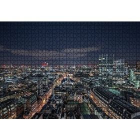 Cakapuzzle Gece Şehir Manzarası 120 Parça Ahşap Puzzle