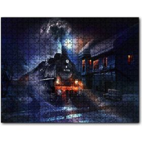 Cakapuzzle Gece ve Buharlı Tren 500 Parça Puzzle