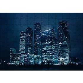 Cakapuzzle Gece ve Gökdelenler 120 Parça Ahşap Puzzle