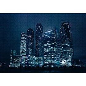 Cakapuzzle Gece ve Gökdelenler 120 Parça Ahşap Puzzle