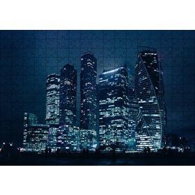Cakapuzzle Gece ve Gökdelenler 120 Parça Ahşap Puzzle