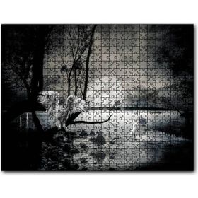 Cakapuzzle Gecede Balıkçı Kuşları Göl Ahşap 1000 Parça Puzzle