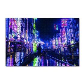 Cakapuzzle Gecede Uzak Doğu Şehri 120 Parça Ahşap Puzzle