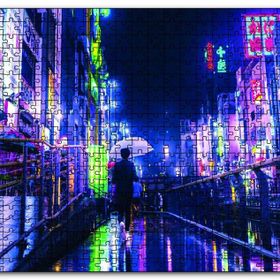 Cakapuzzle Gecede Uzak Doğu Şehri Ahşap 1000 Parça Puzzle
