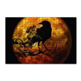 Cakapuzzle Gecedeki Ay Karga Fantastik 120 Parça Ahşap Puzzle