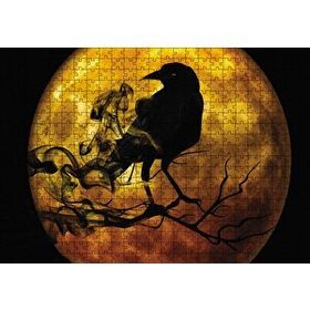 Cakapuzzle Gecedeki Ay Karga Fantastik Ahşap 500 Parça Puzzle