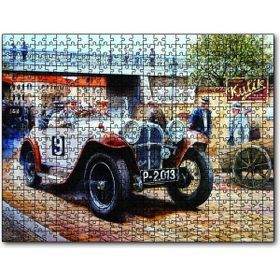 Cakapuzzle Geçmişte Araba Yarışçıları Görseli 120 Parça Puzzle