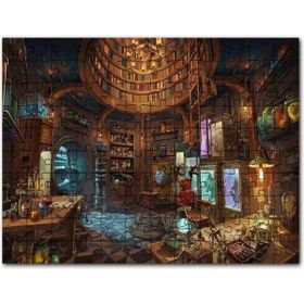 Cakapuzzle Geçmişteki Laburatuvar Sanat Görseli Mdf 255 Parça Puzzle